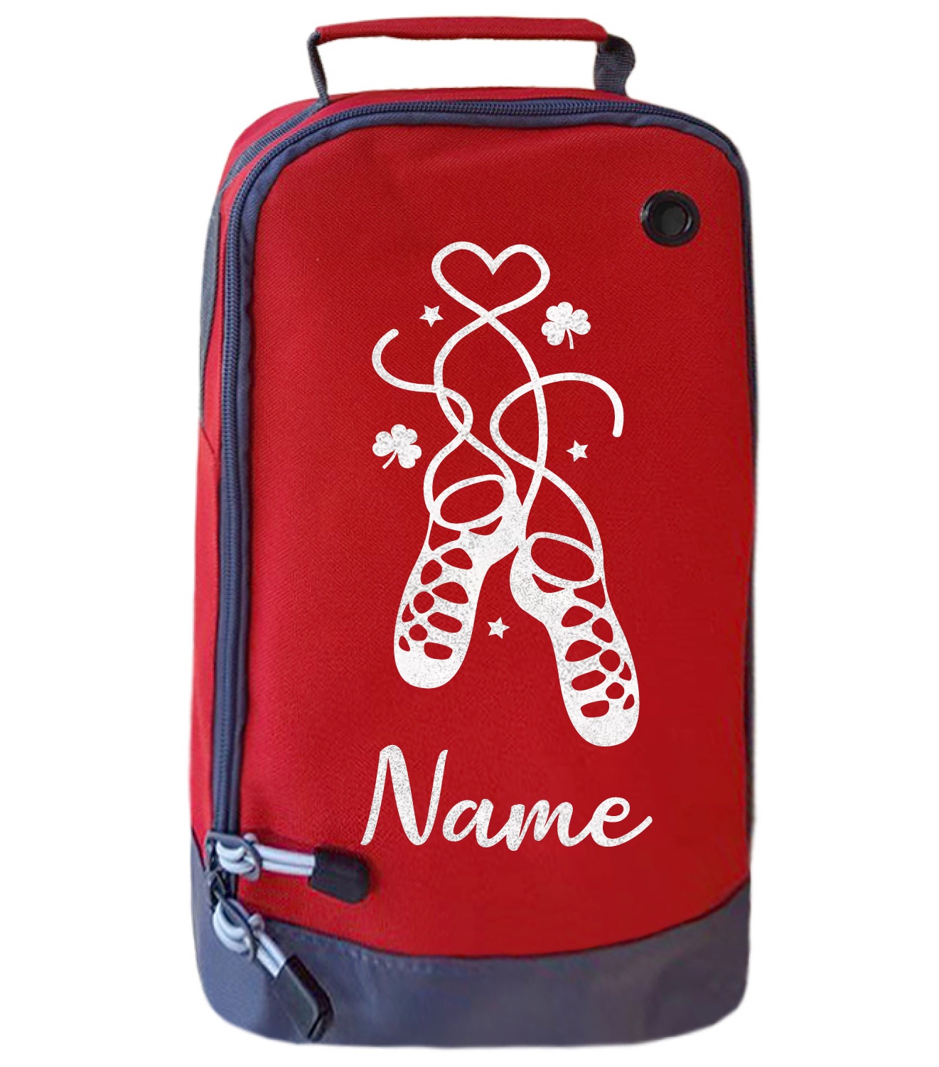 Personalised Irish Dance Boot Bag Childrens Glitter Dancer Shoe Kit Bag