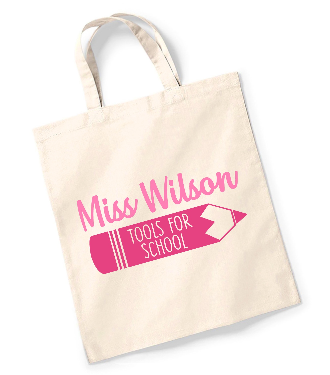 Personalised Tote Bag Teacher Gift Tools for School Thank You Gifts Books