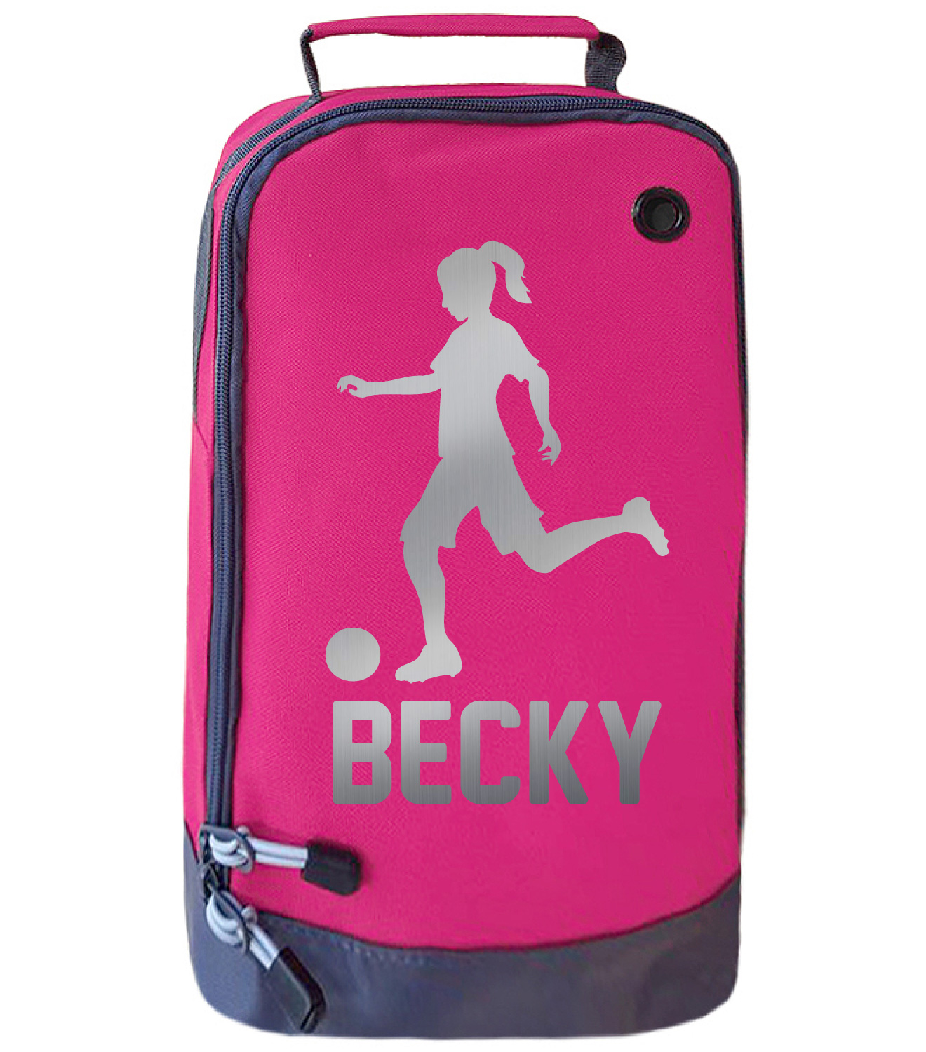 Personalised Girls Football Boot Bag Kids Footballer Sports School Pe Kit Gift