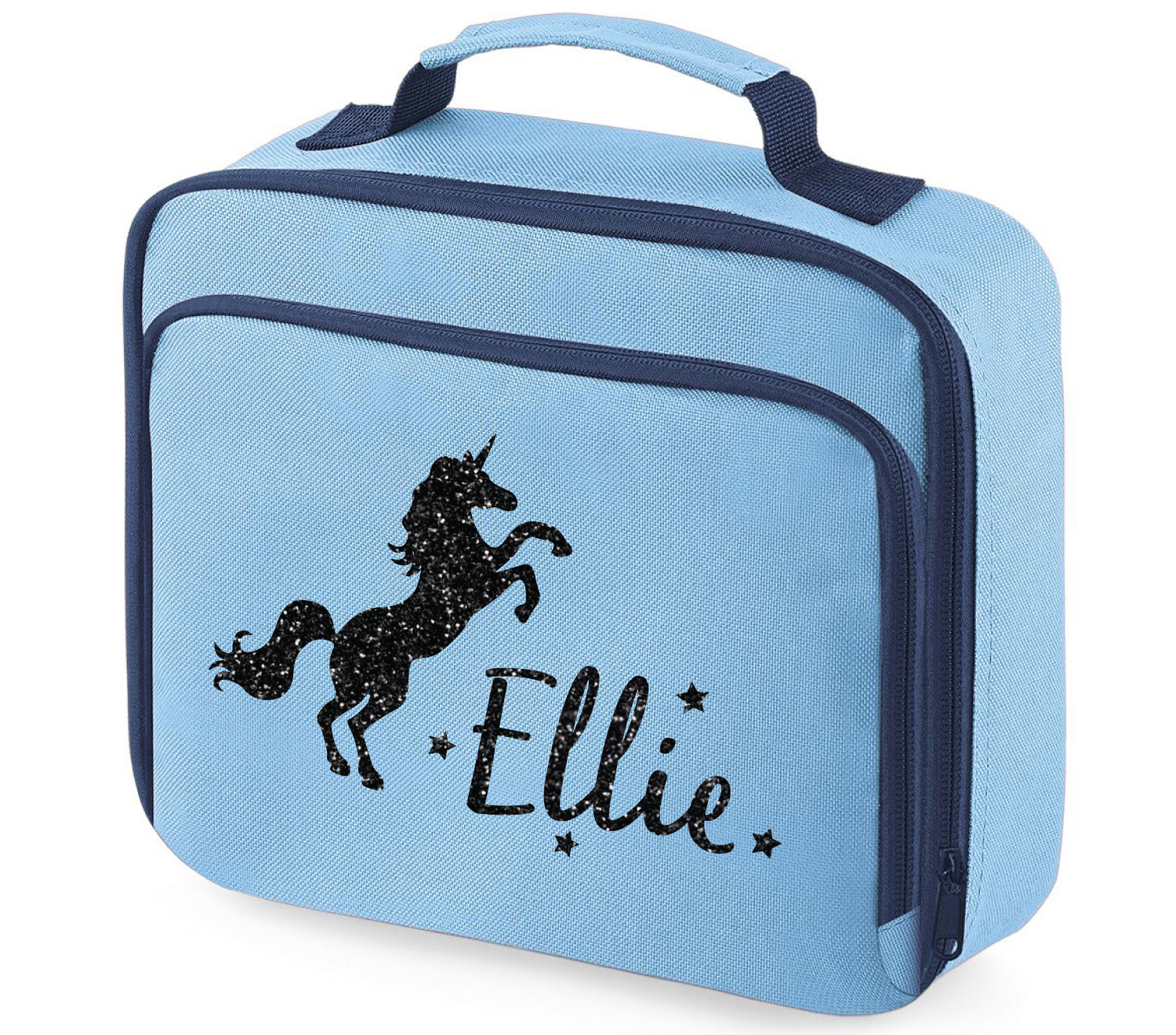 Personalised Unicorn School Lunch Bag Girls Glitter Insulated Dinner Box Absolutely Top