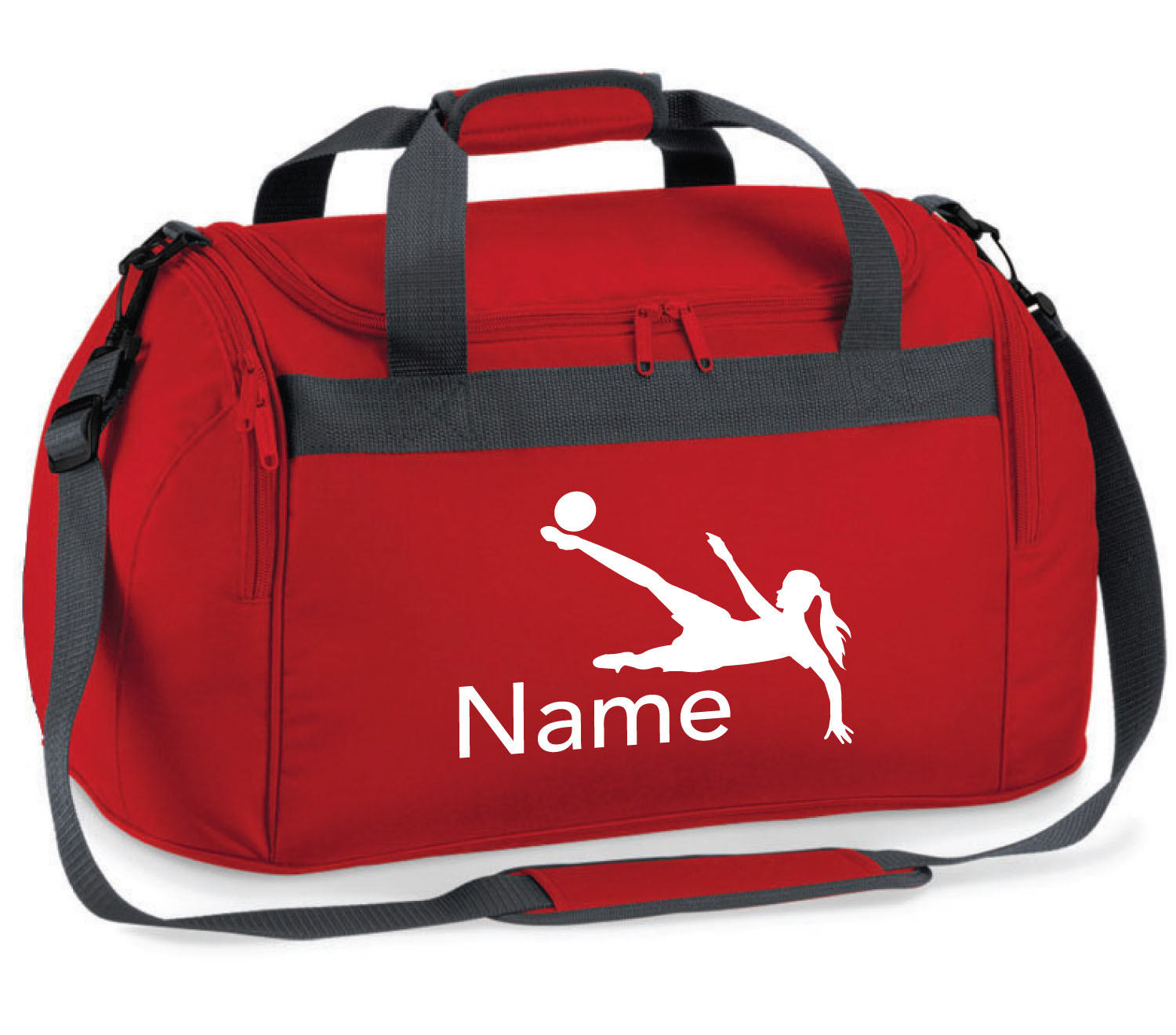 Personalised Football Sports Bag Girls Footy Scissor Kick Kit PE Holdall Gift Absolutely Top