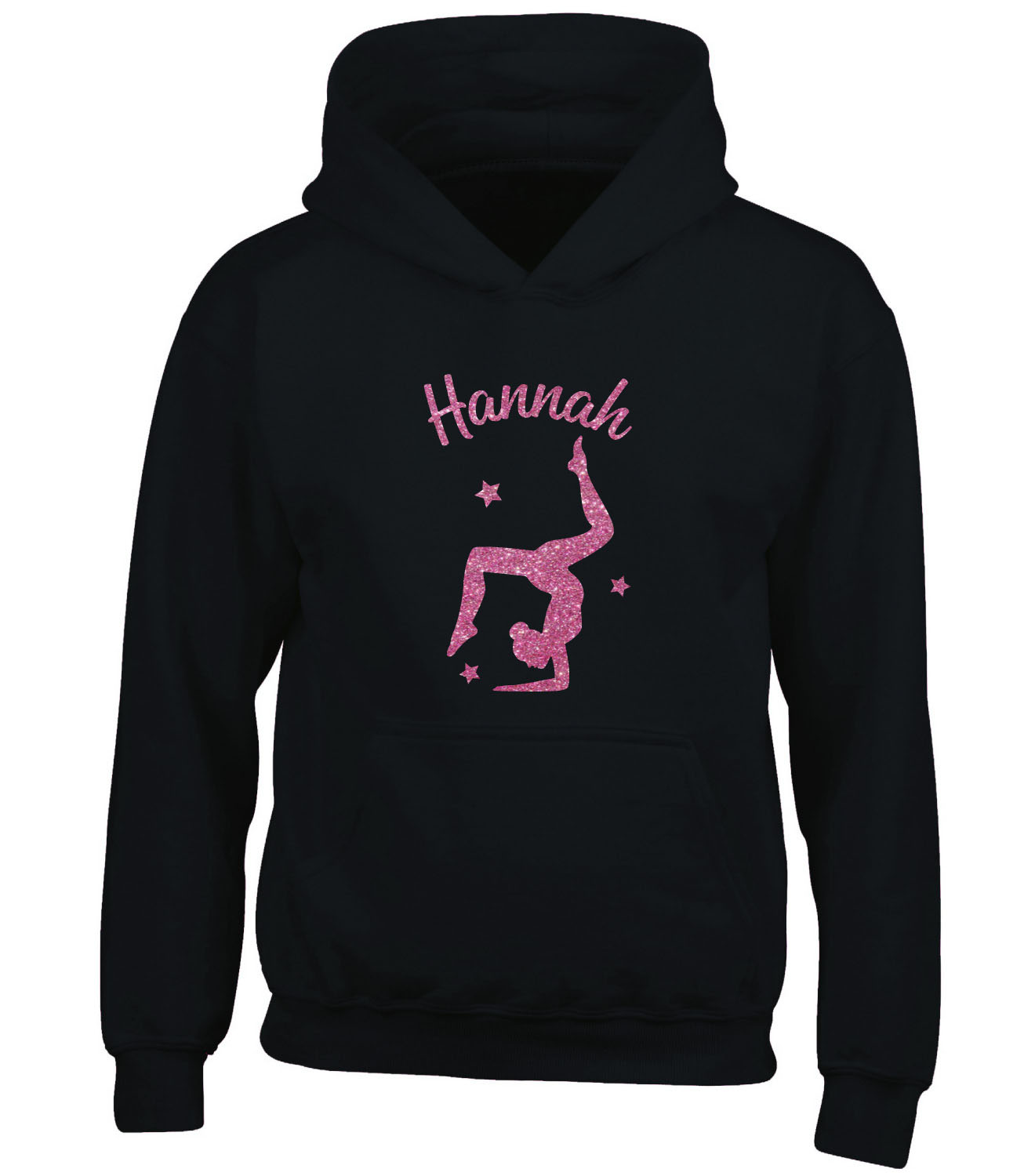 Childrens Glitter Personalised Gymnastics Hoodie Or Girls Barrel Dance Bag Gift Absolutely Top