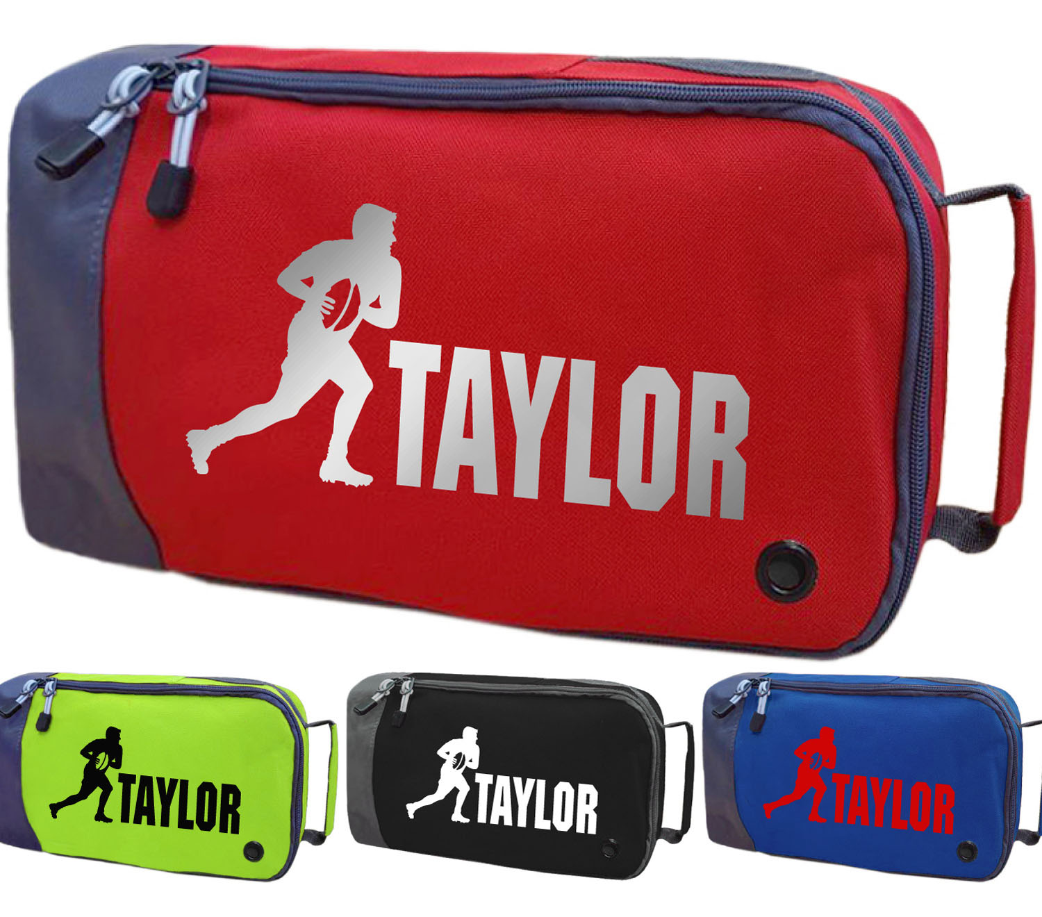 Personalised Childrens Rugby Boot Bag Kids Sports Sport Football Pe Kit Gift