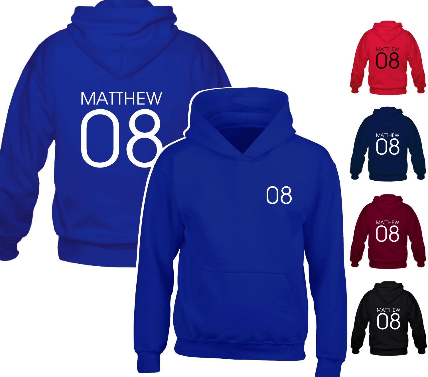 Personalised football hoodies outlet