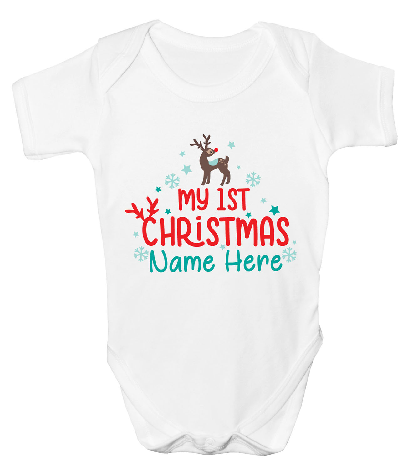 Personalised 1st best sale christmas baby grow