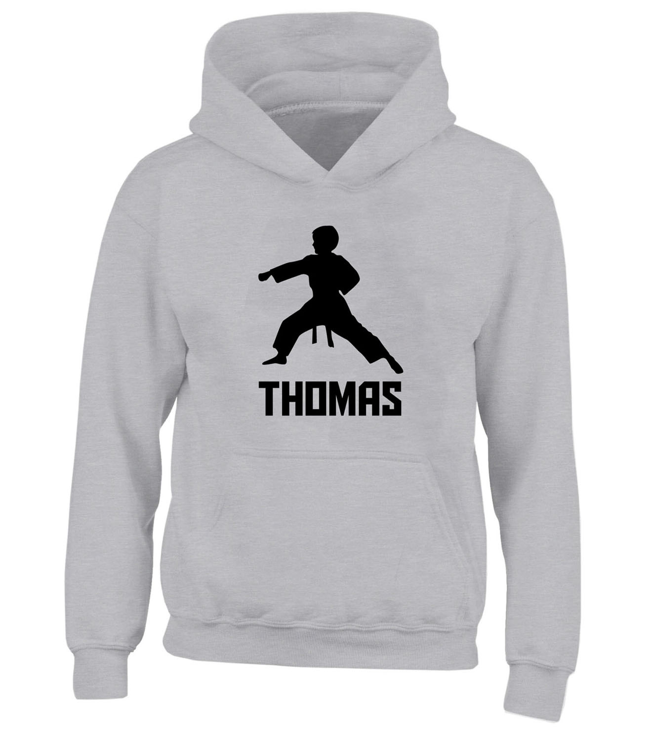 Boys Personalised Karate Hoodie Judo Martial Arts Hoody Taekwondo